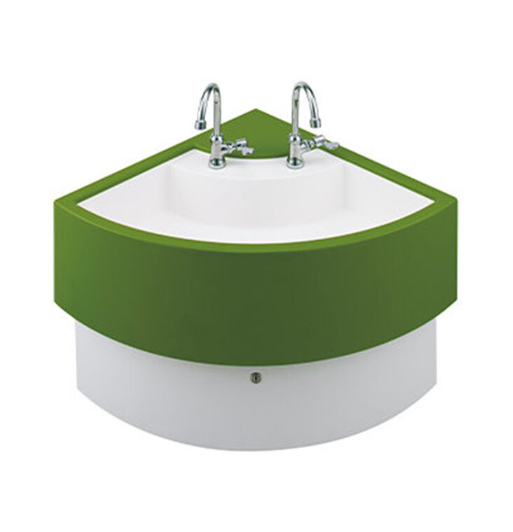 フラップES(アクリル系人工大理石 小学生向けシンク一体型手洗い