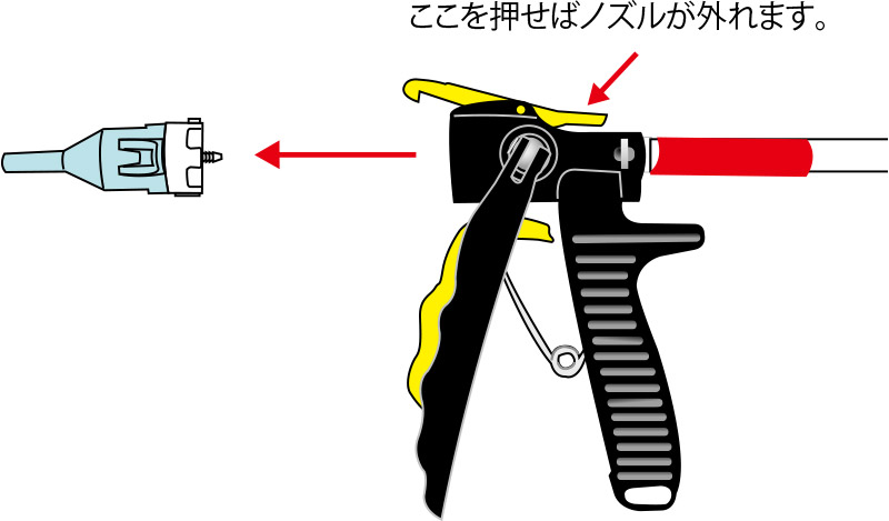 ノズルの交換