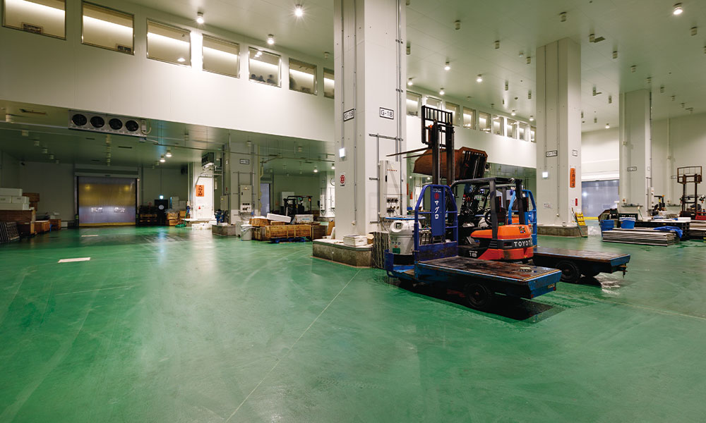 豊洲市場の機能維持に貢献する無機系塗り床材（Part1）