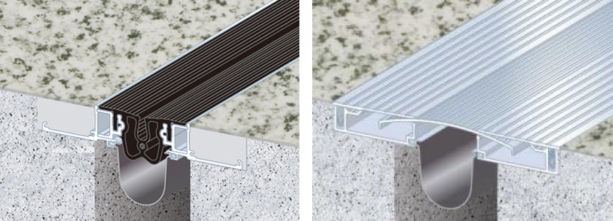 日本初、樹脂製エキスパンションジョイントカバー床タイプ 8月発売予定 ～建物の安全性向上とデザイン性に貢献～