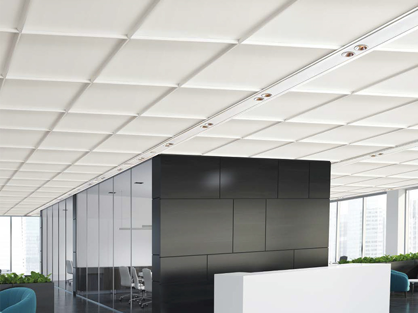 軽量天井シリーズに新たに開発された格天井デザインの工法をラインアップ