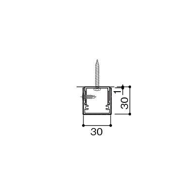 リグナム直付け嵌合 製品断面図