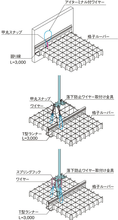 大型・小型格子ルーバー オプション