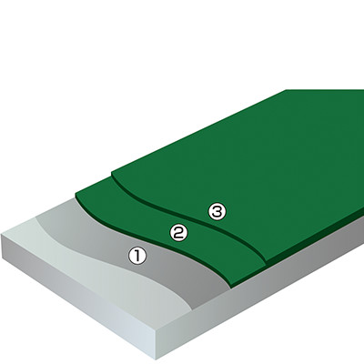 カラートップAU水性カラー工法図