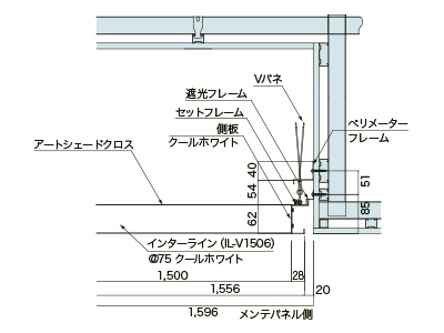 b断面図