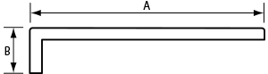 A＋B≦350 or ≦350～750で前だれの形状がKM-1の場合