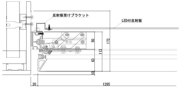 壁ぎわの場合