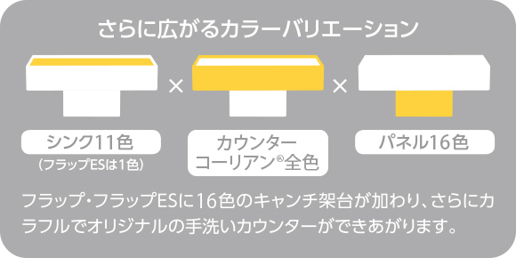 さらに広がるカラーバリエーション