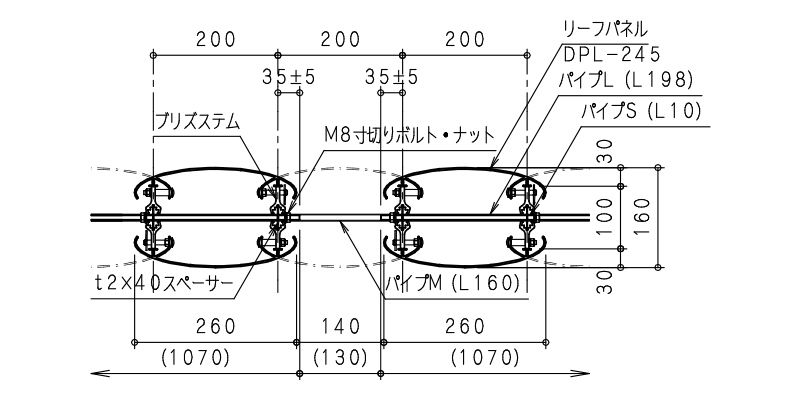 ダミエラブリズ ユニット接合部詳細図