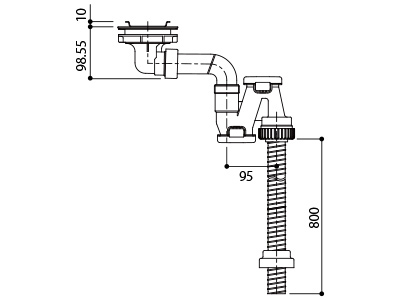 排水トラップセット