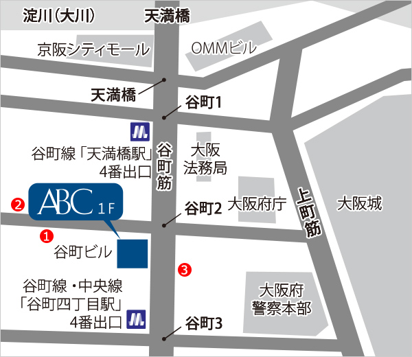 大阪ショールーム 近隣駐車場のご案内 Abc商会 大阪ショールーム 近隣駐車場のご案内 Abc商会