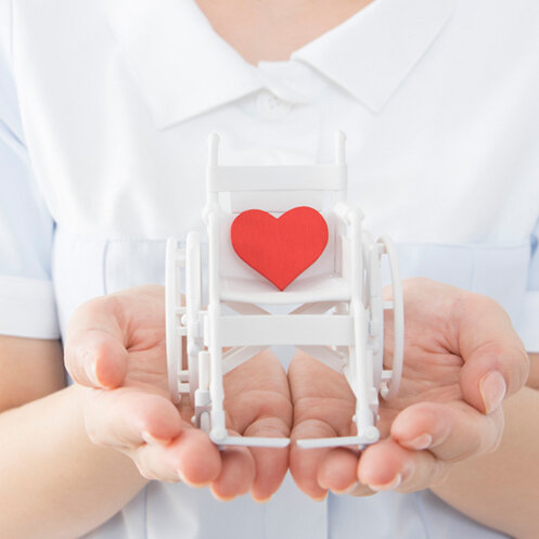 ユニバーサルデザインの洗面カウンター