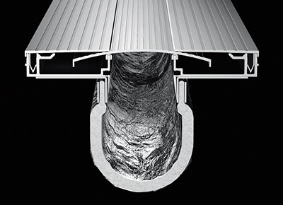 エキスパンションジョイントカバーの耐火帯