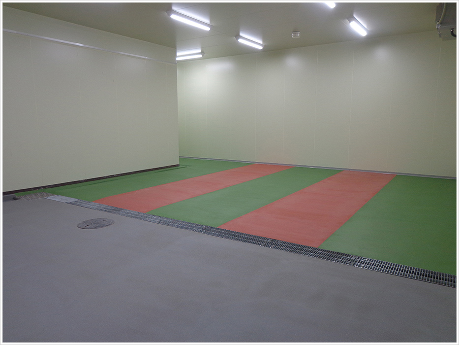 某水産加工工場の施工写真