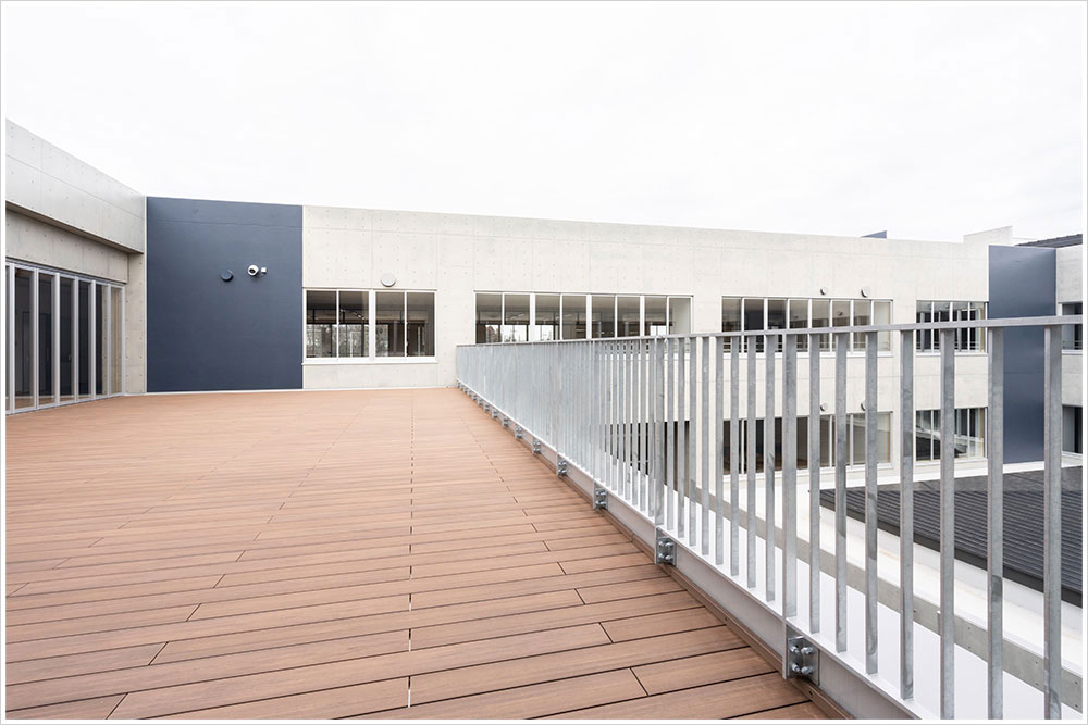 つくば市研究学園小学校・中学校の施工写真