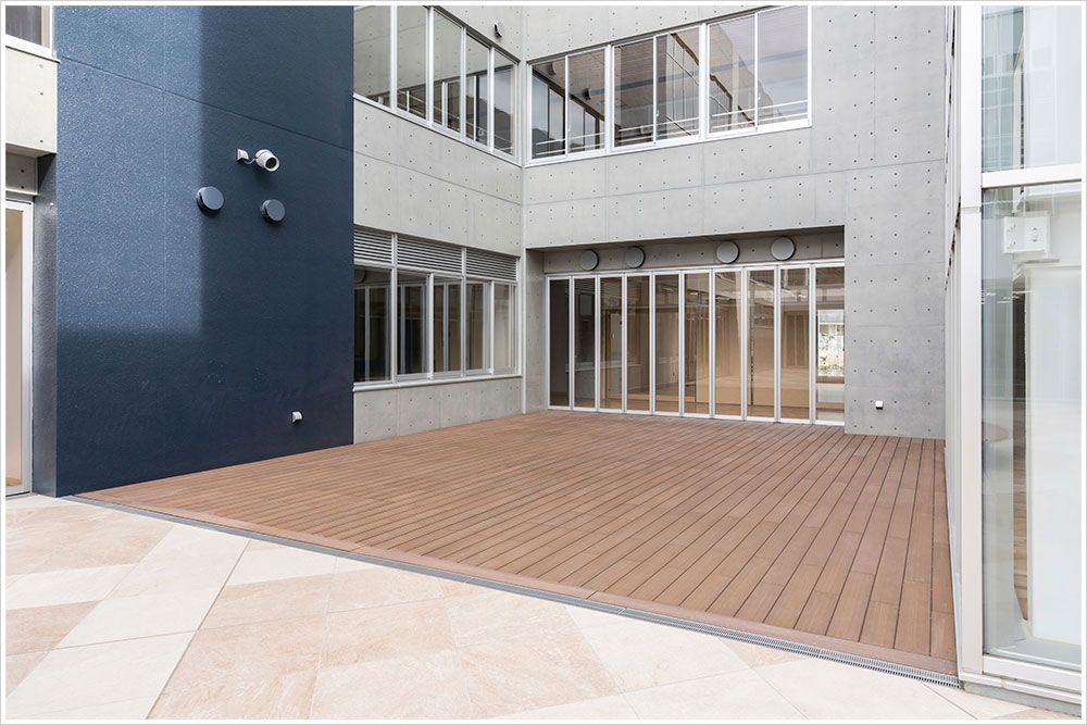 つくば市研究学園小学校・中学校の施工写真