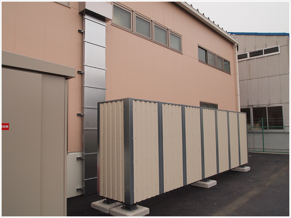 アイサンテック試験工場の施工写真