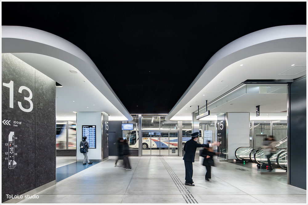 バスターミナル東京八重洲の施工写真