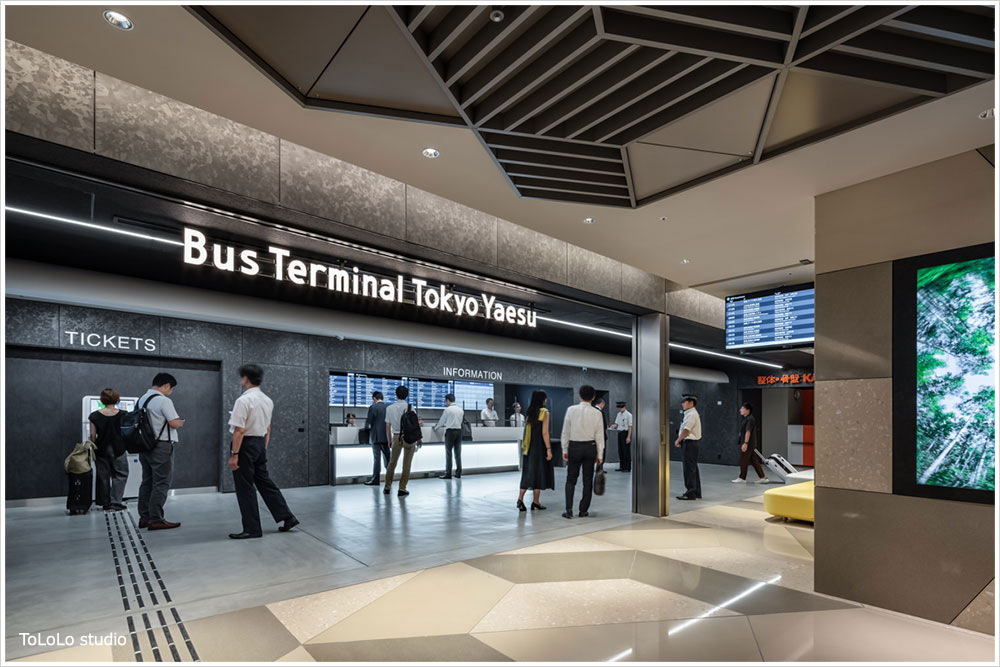 バスターミナル東京八重洲の施工写真