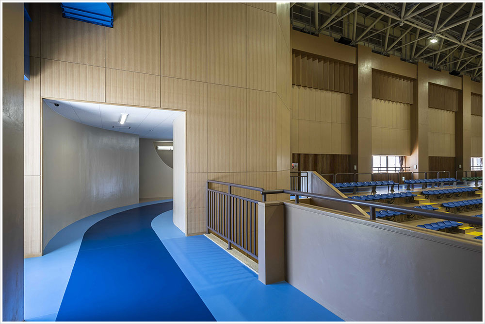 御殿場市体育館の施工写真