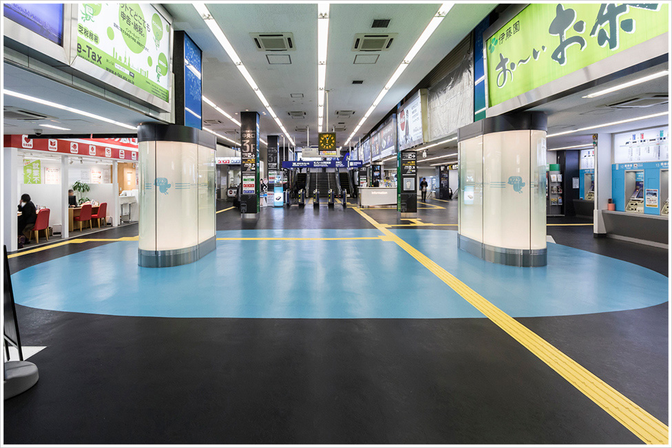 東京モノレール 浜松町駅の施工写真