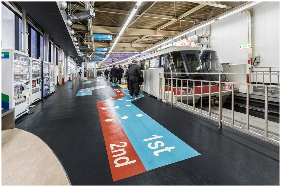 東京モノレール 浜松町駅の施工写真