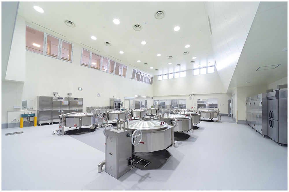 旭川市東旭川学校給食センターの施工写真