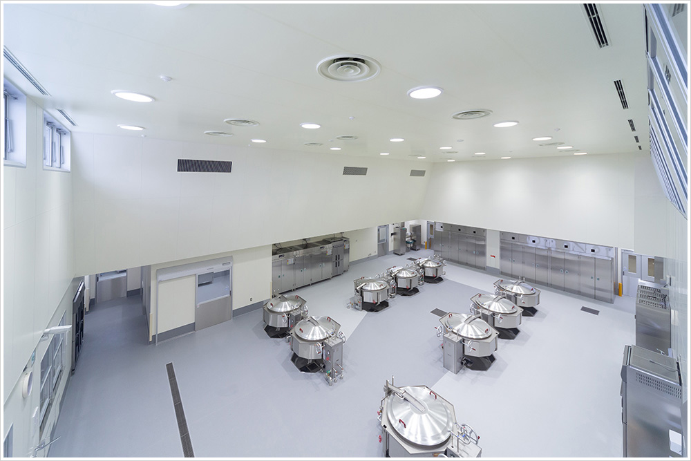 旭川市東旭川学校給食センターの施工写真