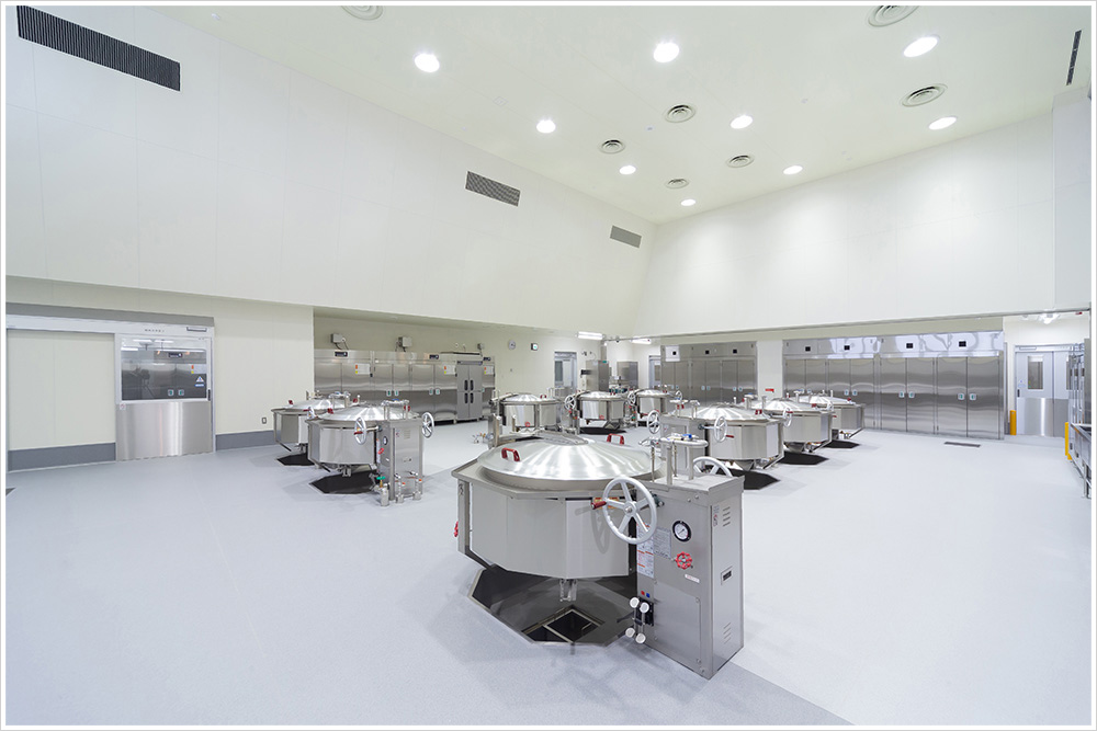 旭川市東旭川学校給食センターの施工写真
