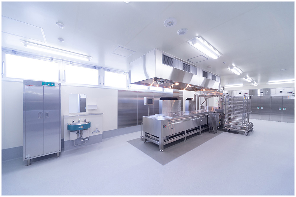 旭川市東旭川学校給食センターの施工写真