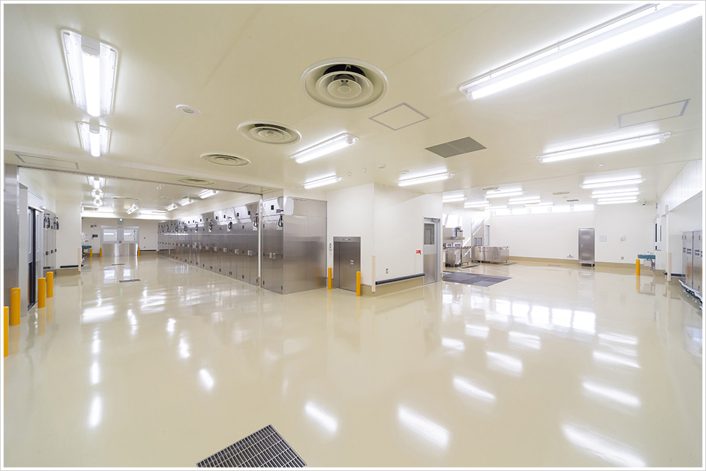 旭川市東旭川学校給食センターの施工写真