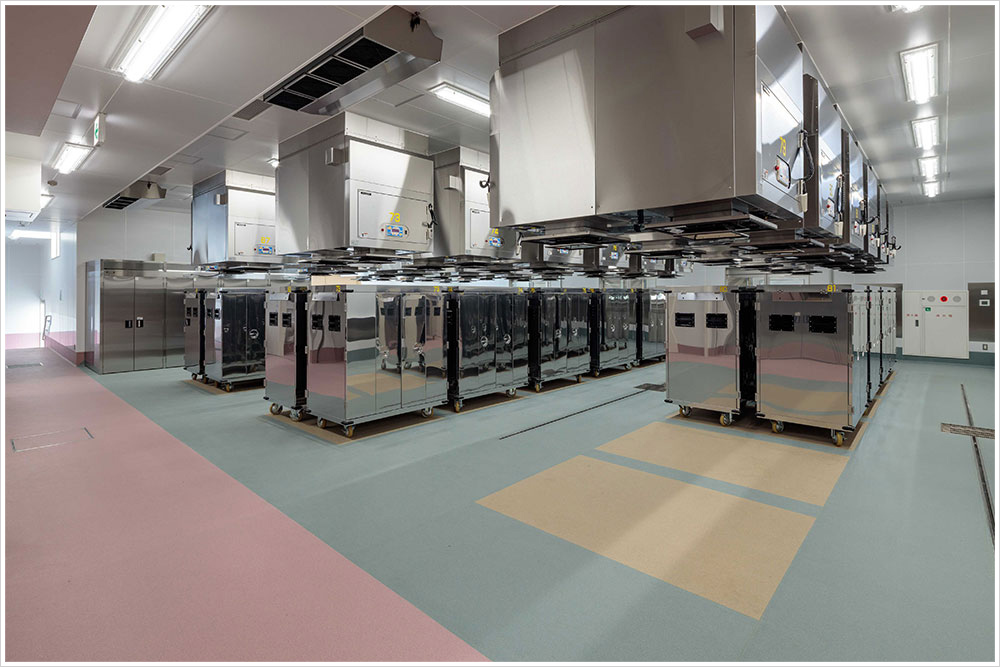 伊勢崎市第一学校給食調理場の施工写真