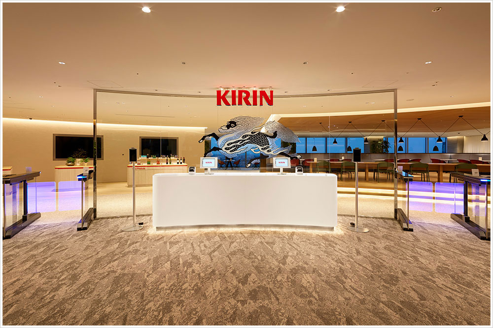キリングループ本社の施工写真