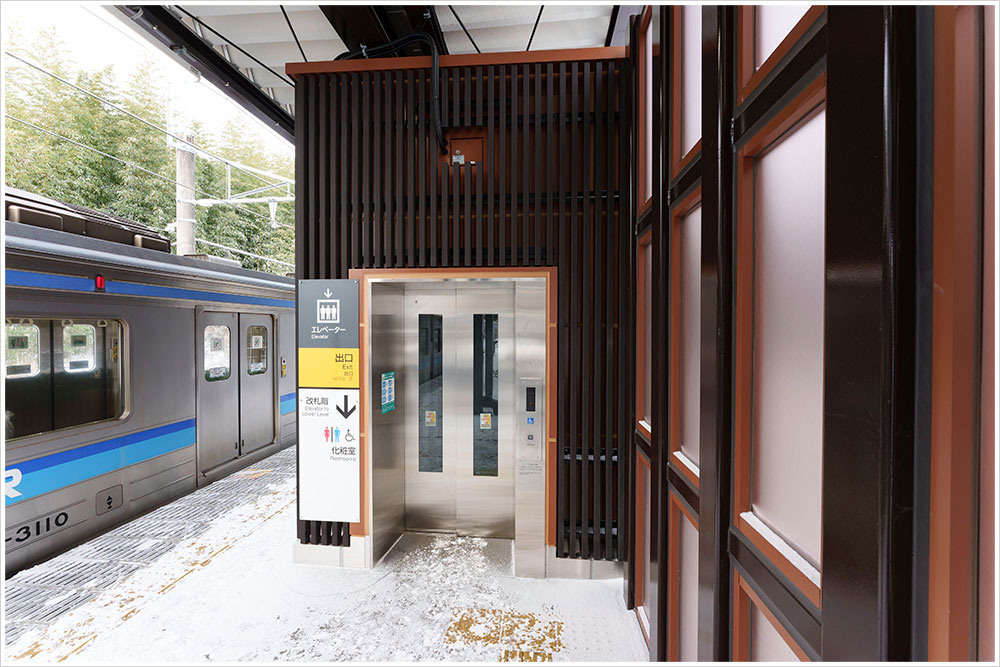仙石線松島海岸駅の施工写真