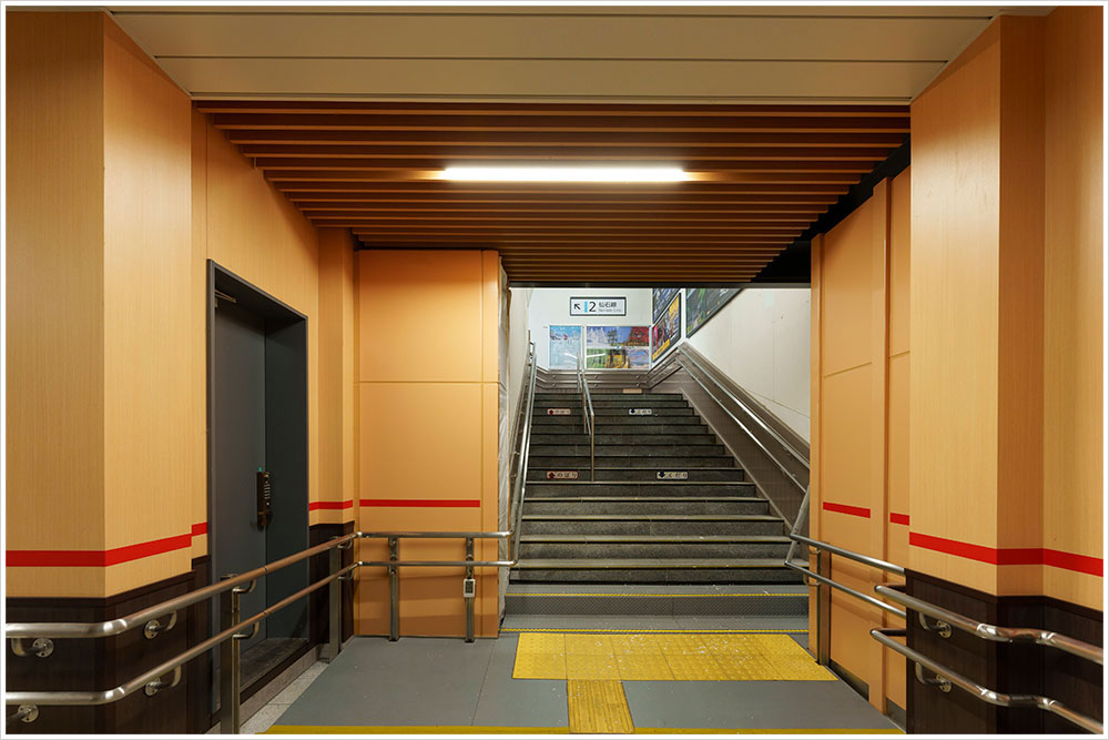 仙石線松島海岸駅の施工写真