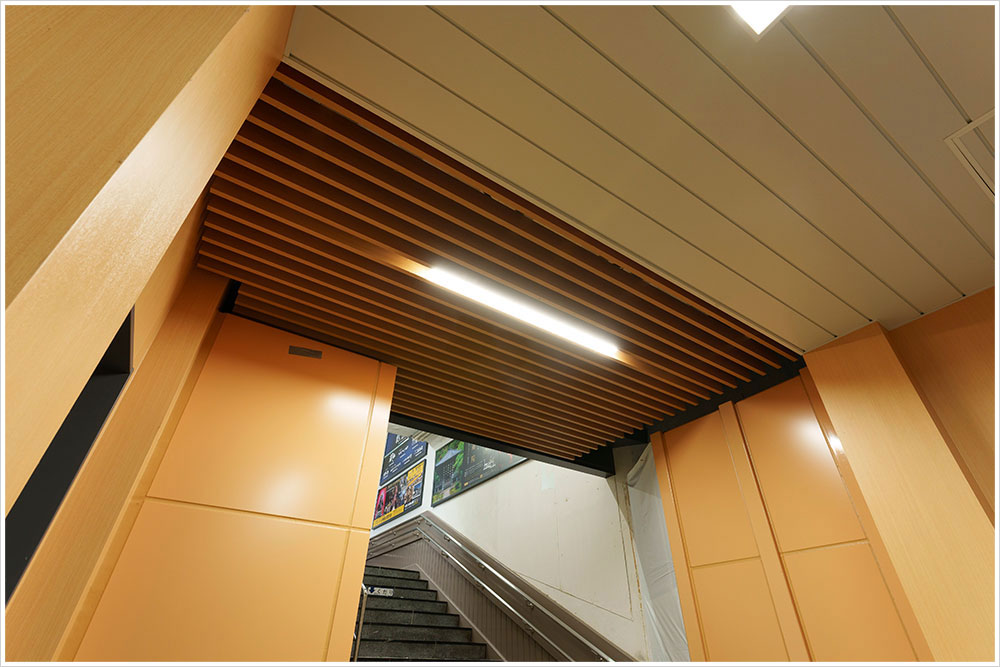 仙石線松島海岸駅の施工写真