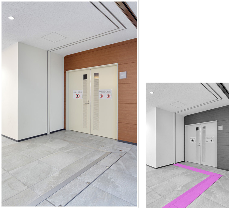 尾道市立大学の施工写真