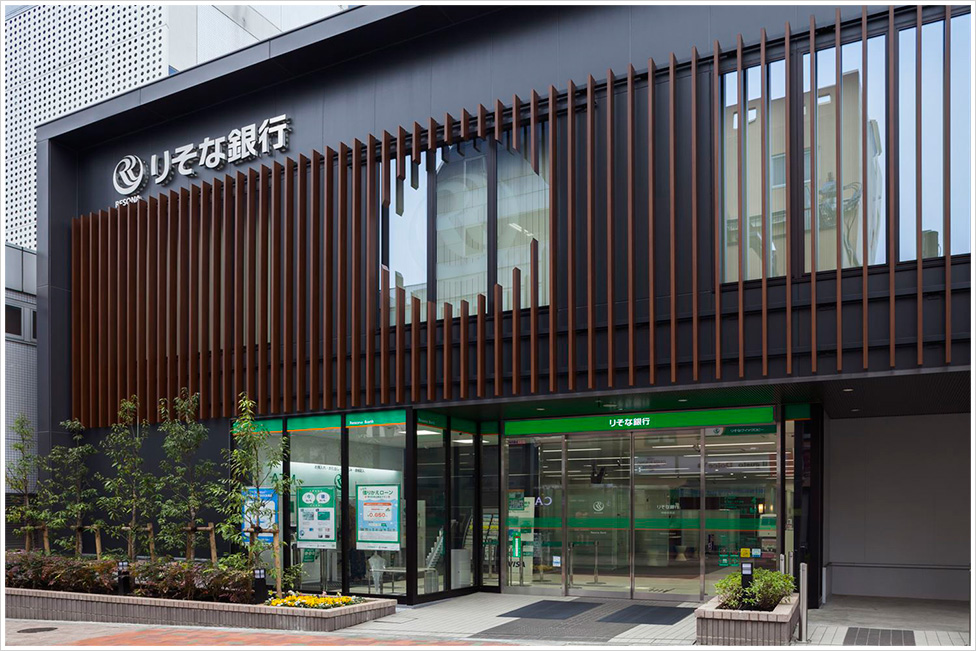 りそな銀行 神楽坂支店の施工写真