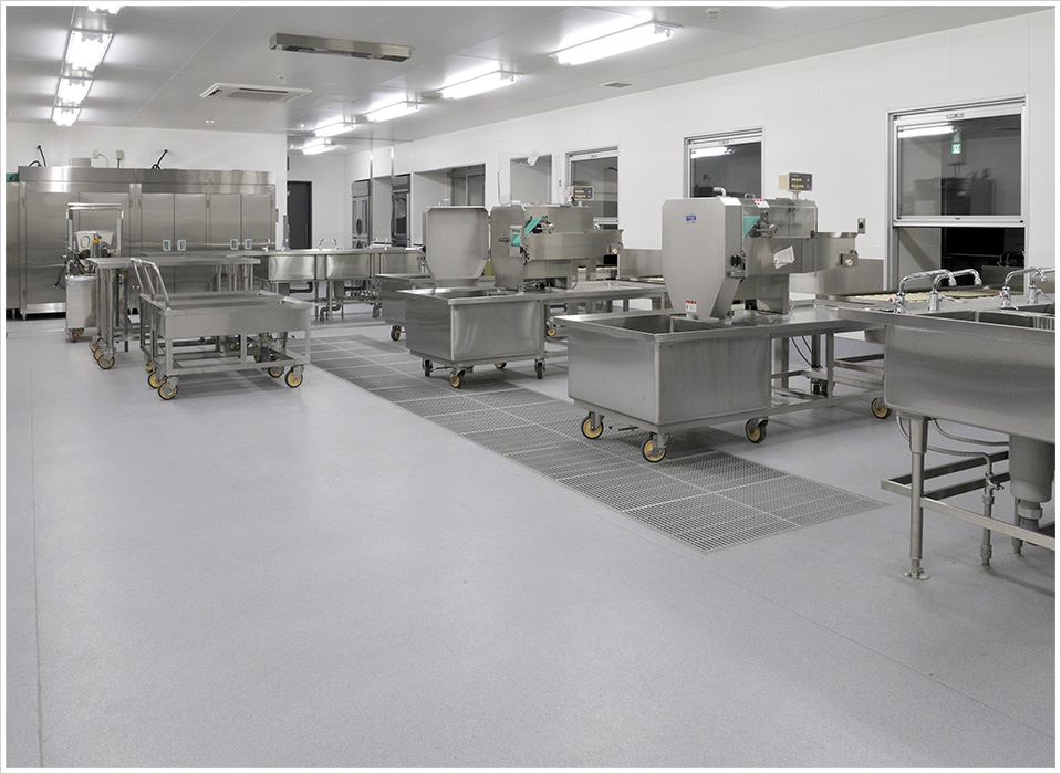 浦安市千鳥学校給食センターの施工写真